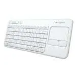 LOGITECH BEŽIČNA TASTATURA K400 PLUS BELA 