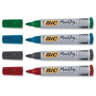 BIC MARKER PERM.OBLI CRNI 2000 