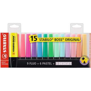 STABILO MARKER TEKST  BOSS  MIX 1/15 7015-01-5 