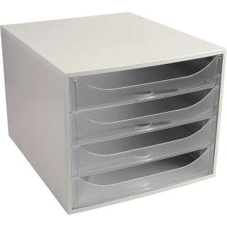 EXACOMPTA BOKS 4 FIOKE BELA-TRANSPARENT ECOBOX 