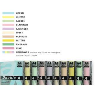 DOUBLE A FTK A4 80G 100L PASTEL ROZE (PINK) 