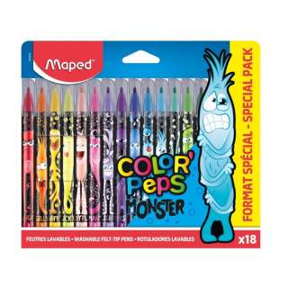 MAPED FLOMASTERI 1/18 MONSTER 845402 