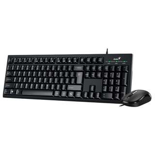 GENIUS KM-100SE USB US crna tastatura+ USB crni mi 