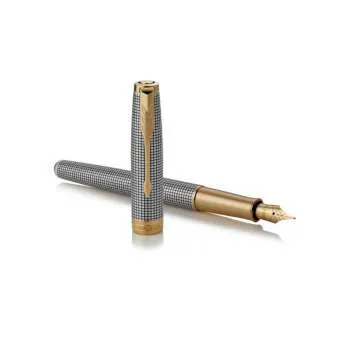 PARKER NALIVPERO ROYAL SONET SILVER CH GT 18K F 