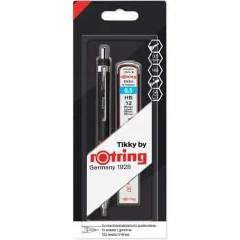 ROTRING TEH.OL.TIKKY 0,5 CRNA + MINE+GUMICA 