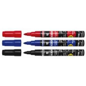 STANGER MARKER PERMANENT 1-3MM OBLI MIX 3 BOJ M300 