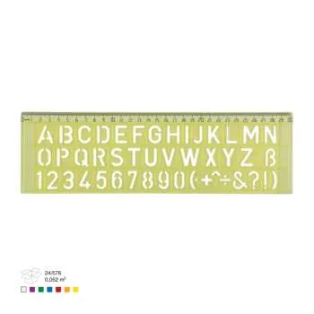 ARK LENJIR ŠABLON SLOVA-BROJEVI 30CM 034 