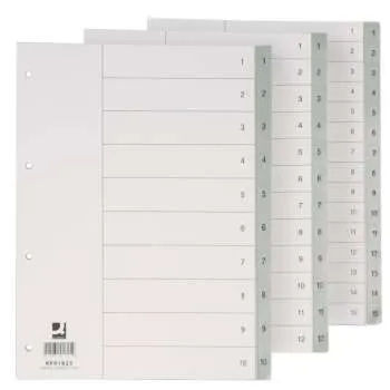 Q-CONNECT INDEX PVC 1-10 SIVI 