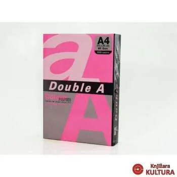 DOUBLE A FTK A4 80G 100L NEON ROZE (PINK) 