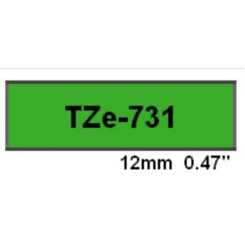 BROTHER TRAKE 12mm CRNO NA ZELENO TZe-731 