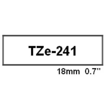 BROTHER TRAKE 18mm CRNO NA BELO TZe-241 