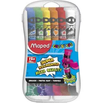 MAPED TEMPERE COLOR PEPS 12ML 1/12 PVC 