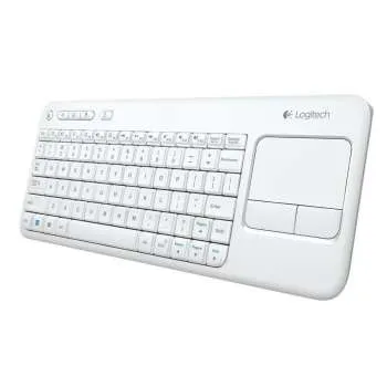 LOGITECH BEŽIČNA TASTATURA K400 PLUS BELA 