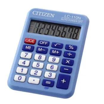 CITIZEN KALKULATOR LC-110N PLAVI 