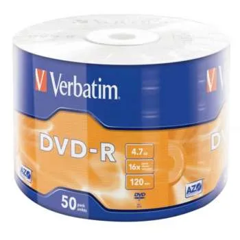 VERBATIM DVD-R 50/1 FOLIJA 16X 