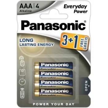 PANASONIC BATERIJA ALK.LR03-AAA-1,5V,pak.3+1 