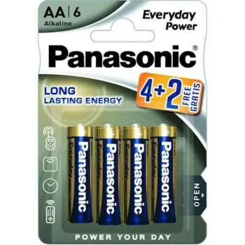 PANASONIC BATERIJA ALK.LR03-AAA-1,5V,pak.4+2 