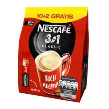 NESCAFE  CLASSIC 15,5GR 3U1 PAK 10+2 