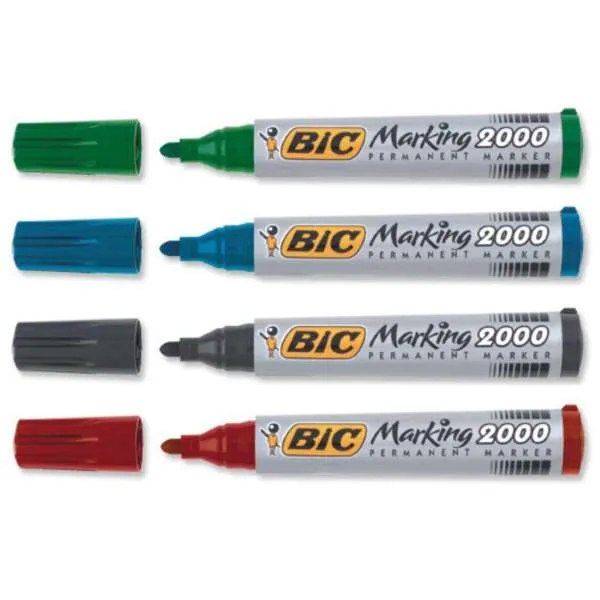 BIC MARKER PERM.OBLI CRNI 2000 