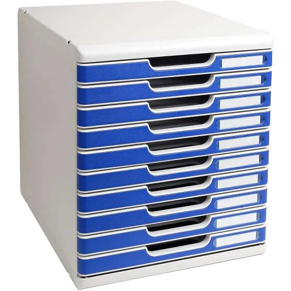 EXACOMPTA BOKS 10 FIOKA SIVA-PLAVA MODULO A4 