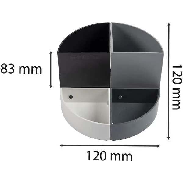 EXACOMPTA STONI ORGANAJZER MODULAR QUARTER,SIVA 