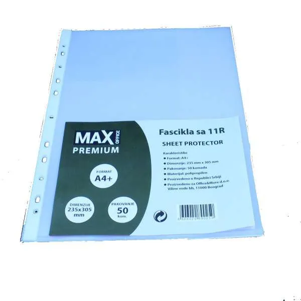 MAX OFFICE FOLIJA U 100MY KRIST PROŠ PAK50 235X305 