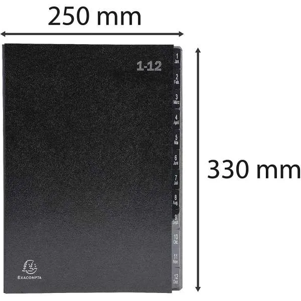 EXACOMPTA FOLDER SA 12 PREGRADA 1-12 CRNA ECONOMIC 