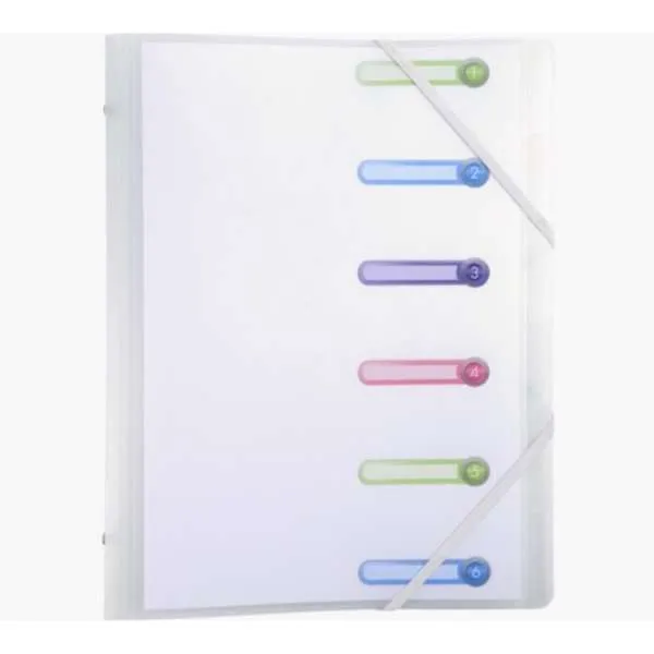 EXACOMPTA FOLDER SA 6 PREGRADA PP TRANSPARENT 