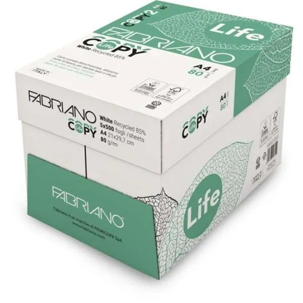 FABRIANO FTK A4 80G RECIKLIRAN 1 RIS 85% COPY LIFE 