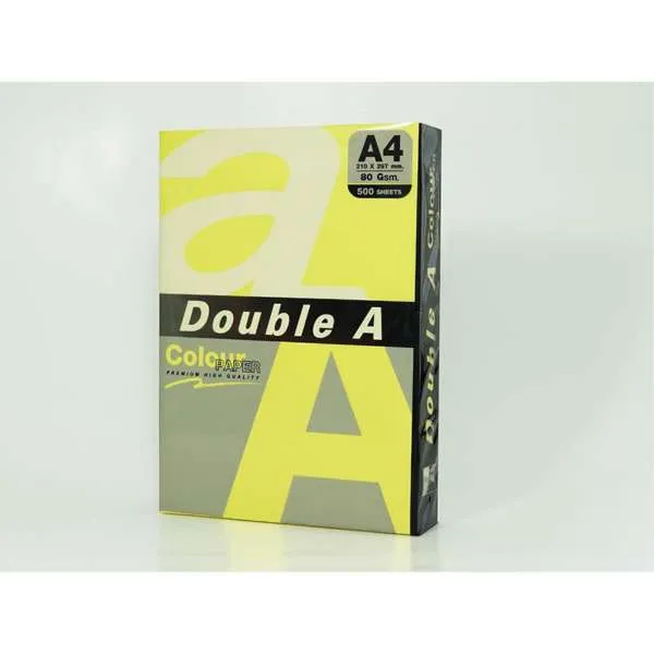 DOUBLE A FTK A4 80G 100L NEON ŽUTA (YELLOW) 