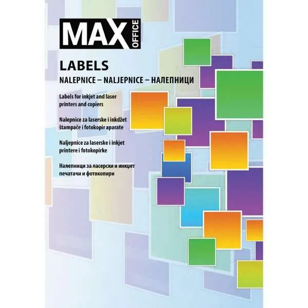 MAX OFFICE SLP ETIK 105/57 PAK.100 , (10 na listu) 