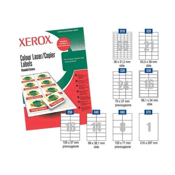 XEROX SLP ETIK 99,1/34  PAK100 oble 