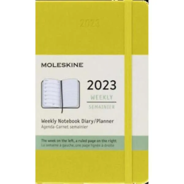 MOLESKINE 12M DAILY LG H.YLW HARD 2023 