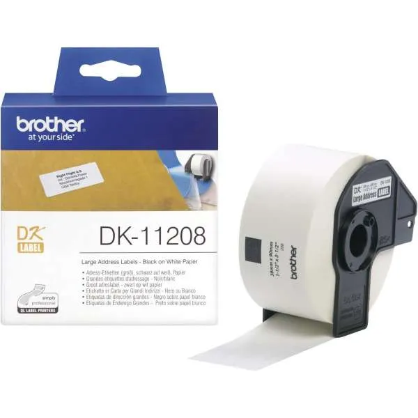 BROTHER TRAKE DK-11208 38mm x 90mm 