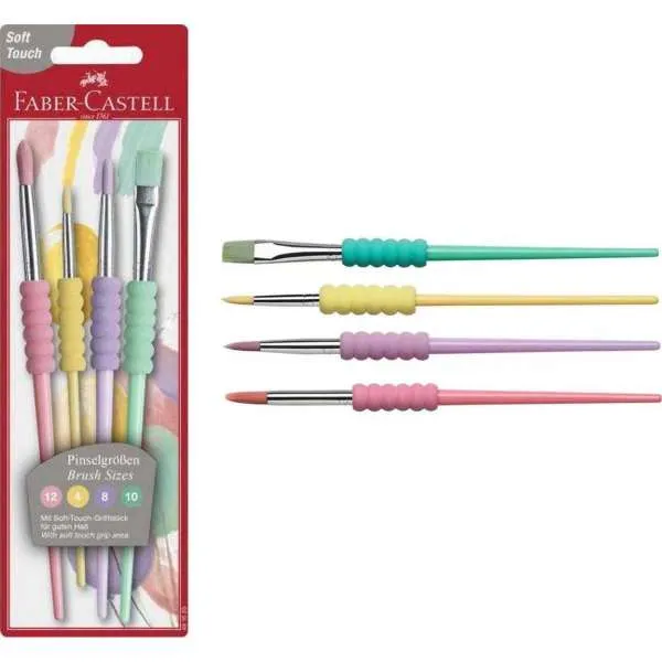 FC ČETKICE SOFT GRIP SET  NEON PASTEL1/4 