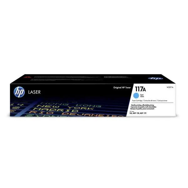 HP TONER W2071A No.117a CYAN 