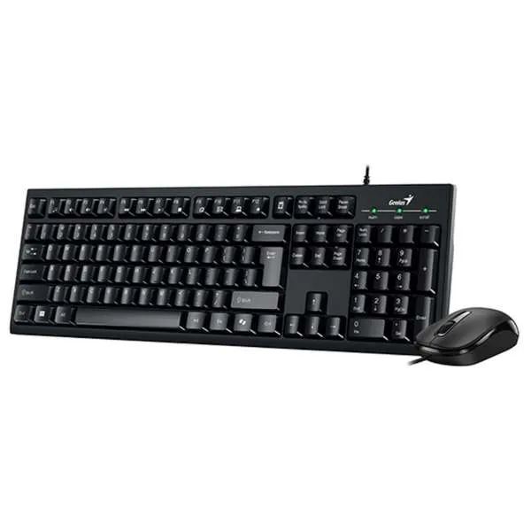 GENIUS KM-100SE USB US crna tastatura+ USB crni mi 