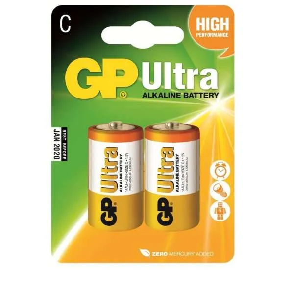 GP BATERIJA ALKALNA LR14-C-1,5V pak.2-20020014 