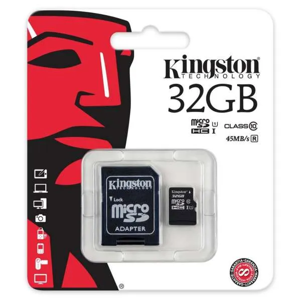 KINGSTON MICRO SD 32GB MEM.KARTICA+ADAPTER (10) 