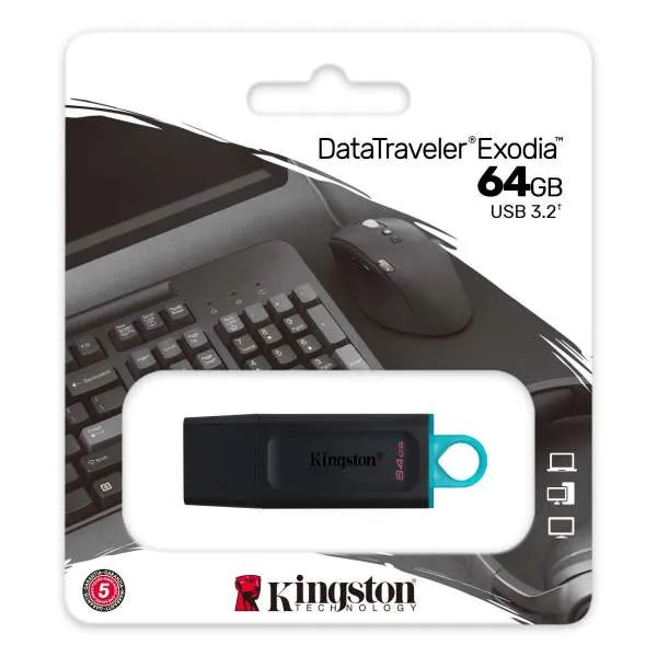 KINGSTON USB FLASH MEM. 64GB DTX 
