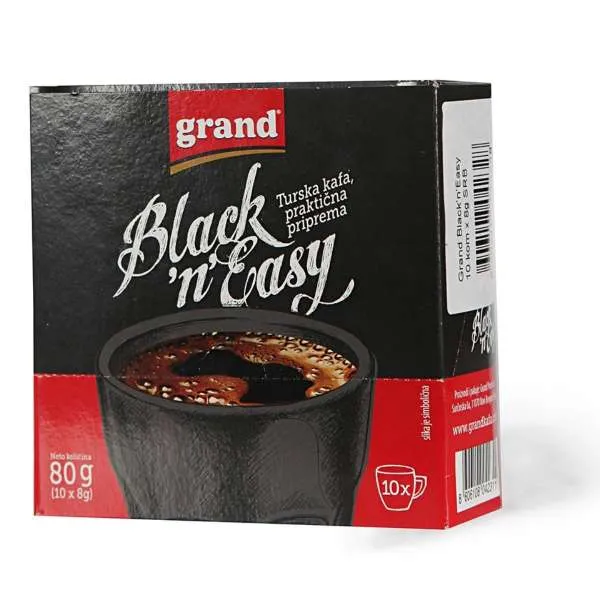 GRAND BLACK N EASY BOX 10x8g 