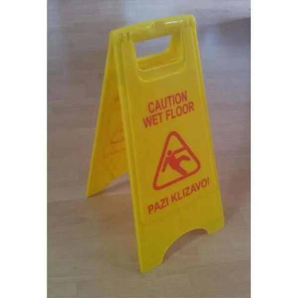 ZNAK UPOZORENJA - PAZI KLIZAVO - CAUTION WET FLOOR 