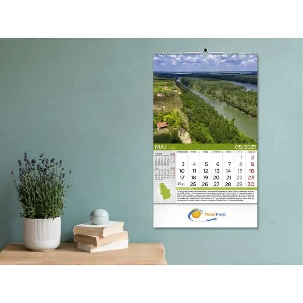 KALENDAR 70.014 ZIDNI PRIRODNO BLAGO SRBIJE 
