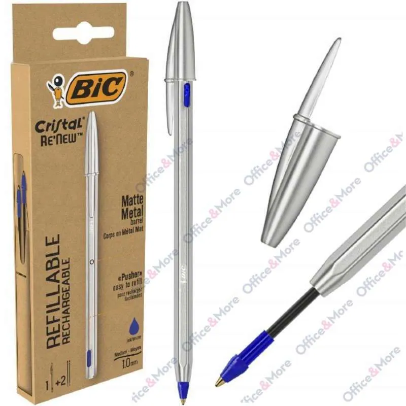 BIC HEMIJSKA OLOVKA Cristal Renew , METALNA,PLAVA, 