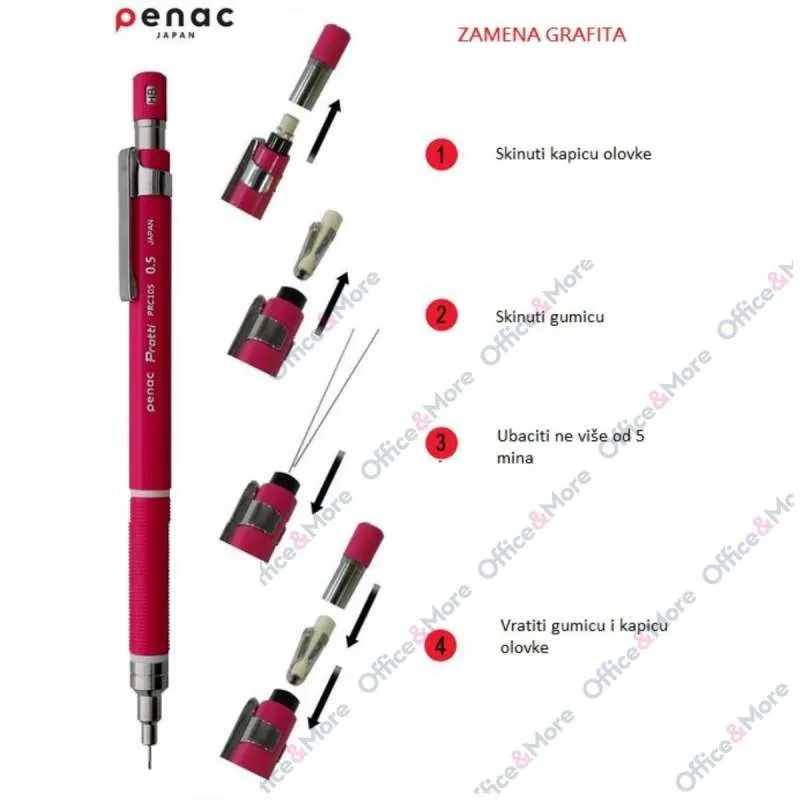 OLOVKA TEHNICKA PENAC 0.5mm PROTTI PRC 105 U BOJI 