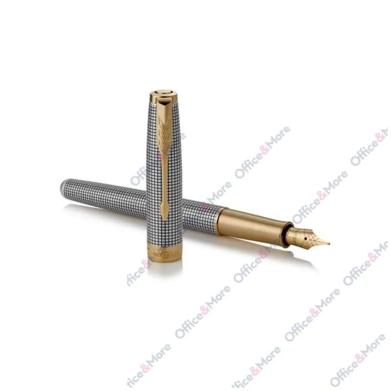 PARKER NALIVPERO ROYAL SONET SILVER CH GT 18K F 