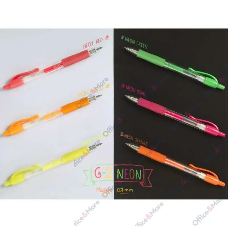 PILOT GEL ROLER G2 NEON ROZE 358641 