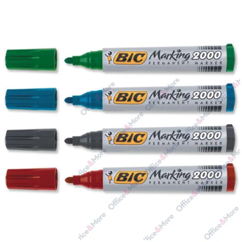 BIC MARKER PERM.OBLI CRNI 2000 