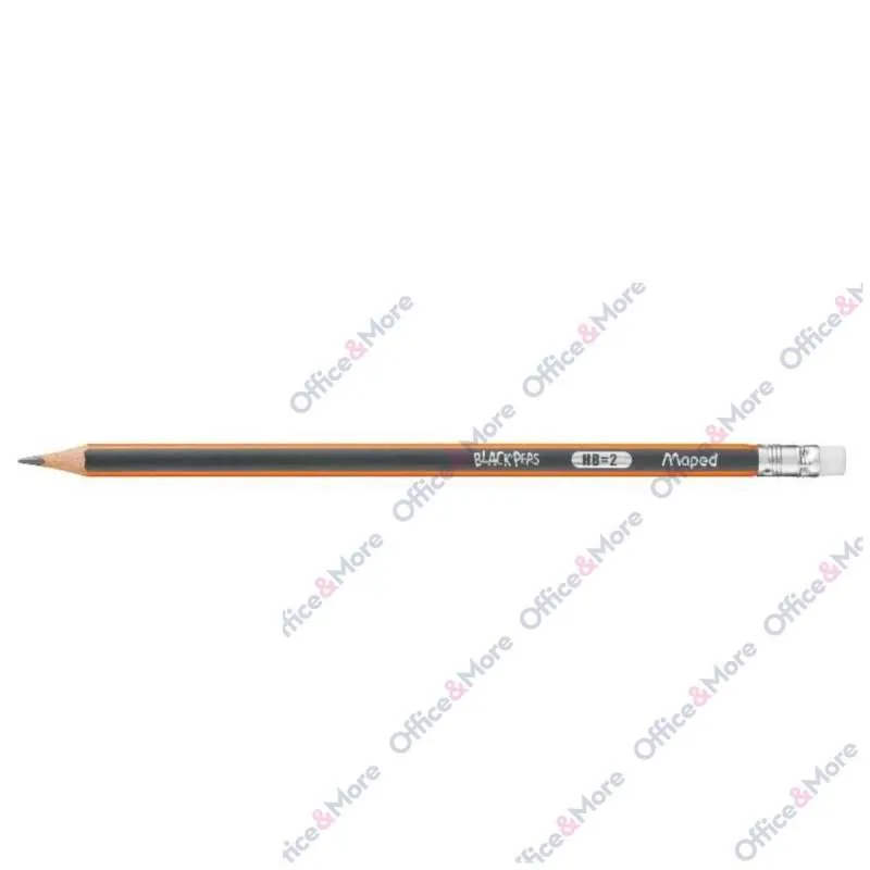 MAPED GRAF.OL.BLACK PEPS SA GUM.HB m851721 