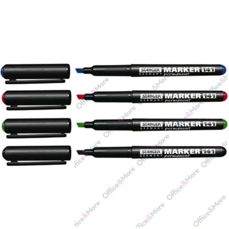 STANGER MARKER PERMANENT 1-3MM KOSI MIX 4 BOJ M141 